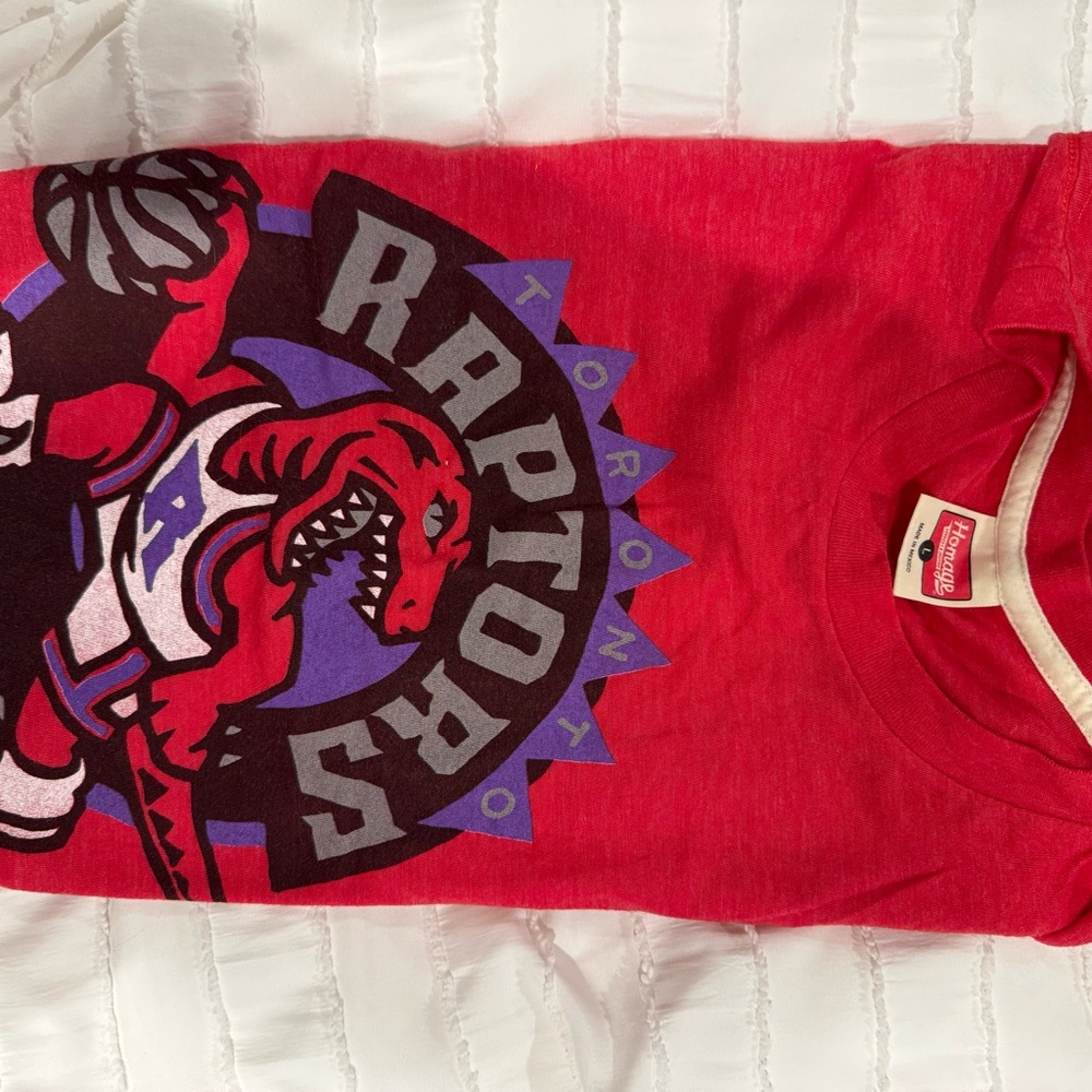 HOMAGE Red Raptors Short Sleeve Tee